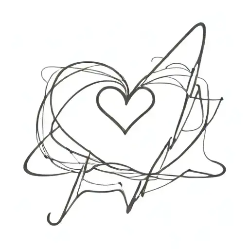 B1 Connected To A Heart With A Pulse Line