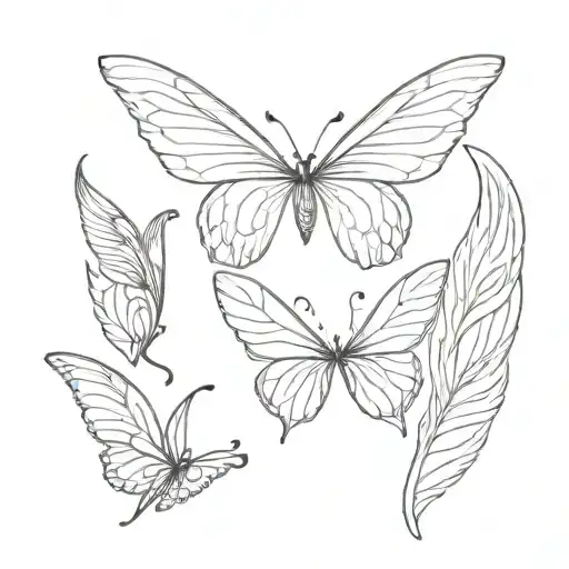 Butterfly Wings And Angel Wings