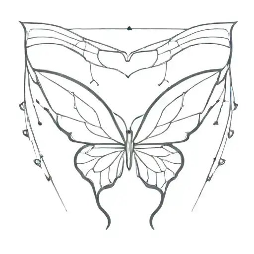 Butterfly Wings With Angel Wings