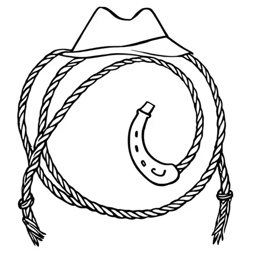 Saddles Horse Shoe Lasso Cowboy Hat