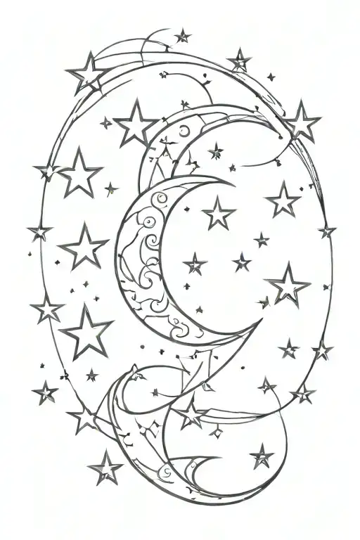 Moon And Stars