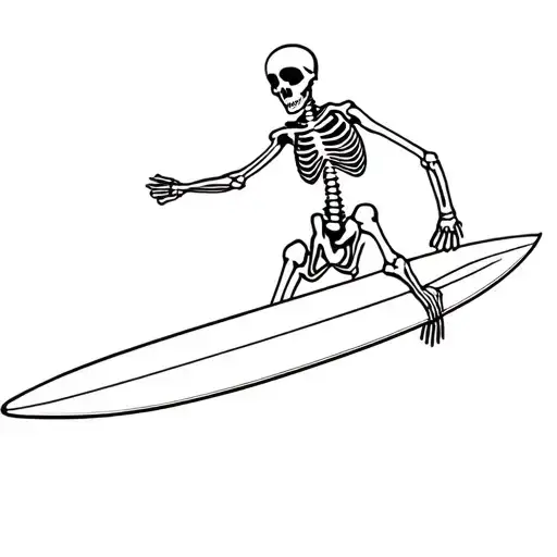 Surfing Skeleton