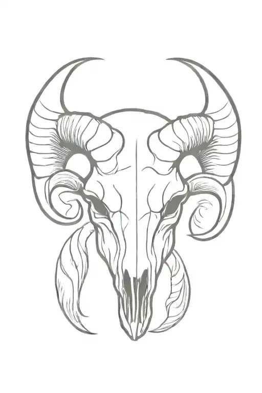 Simple Ram Skull
