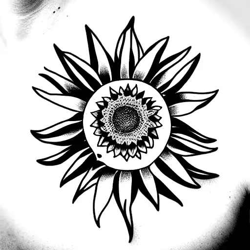 Sunflower With Words