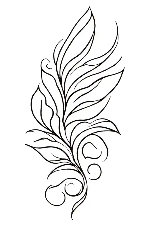 Ornemental Indian Fine Line Tattoo Elegant