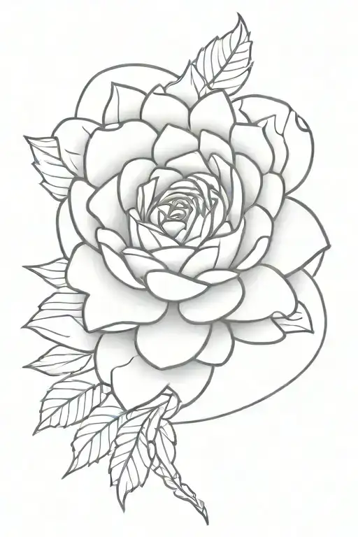 Smallish Wrist Of Chrysanthemum And Rose Intertwined In A Bouque