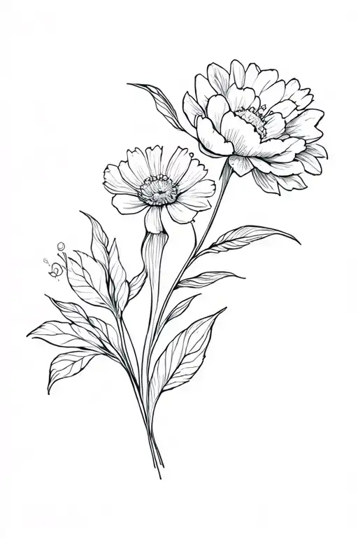 4 Birth Flower Bouquet