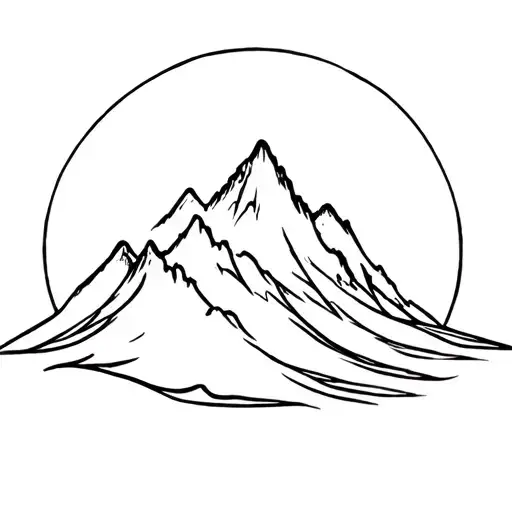 A Wave Crashing Against The Top Of A Mountain Peak