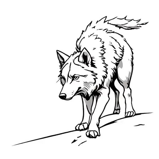 Irish Wolf Walking