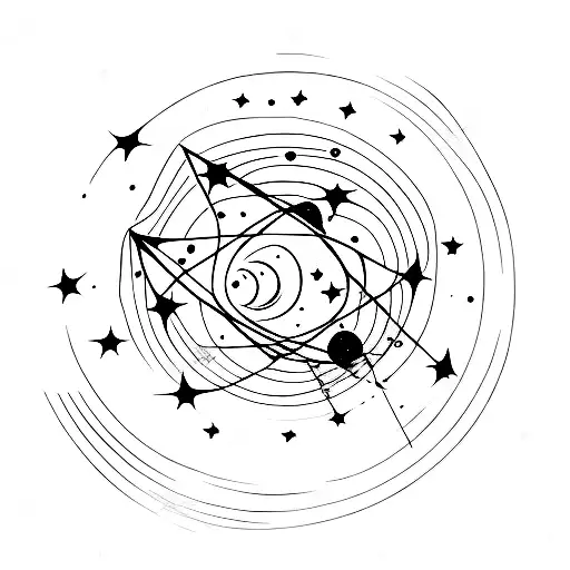 Astronault In Space With Stars