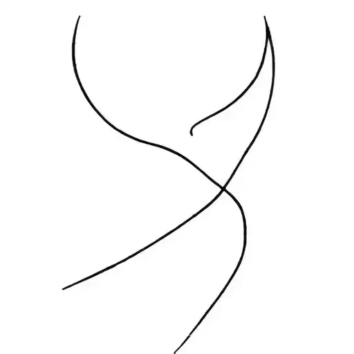 Minimalist Tattoo Design For Neck Line Work And Text