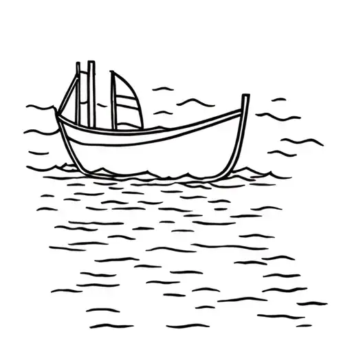 Single Line Row Boat