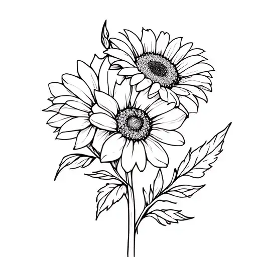 Rose Gladiola Sunflower And Daisy