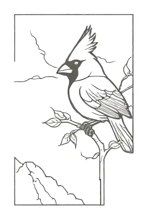 Cardinal And A Train Memorial