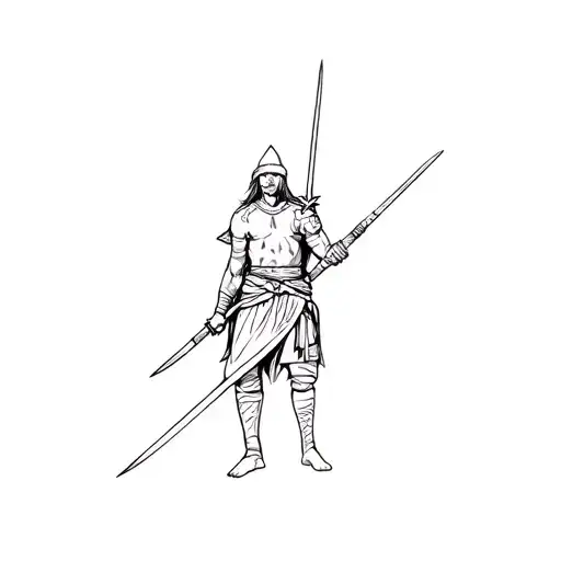 Warrior Soldier With Sward