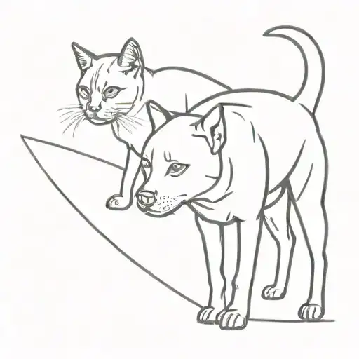 1 Cat And 1 Dog Cybercigilism