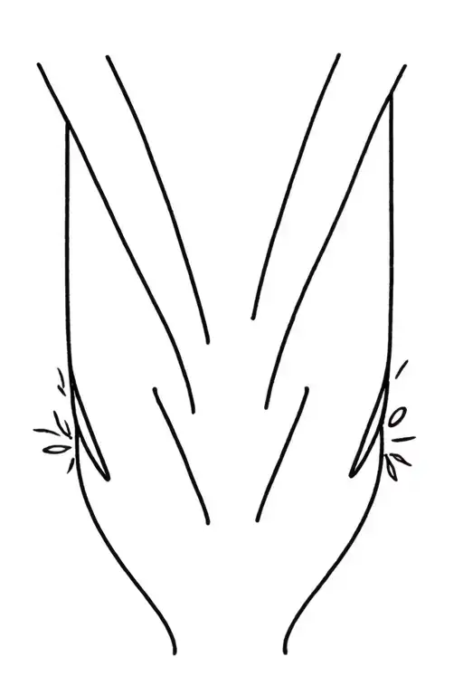 Matching Tattoos Become One Half