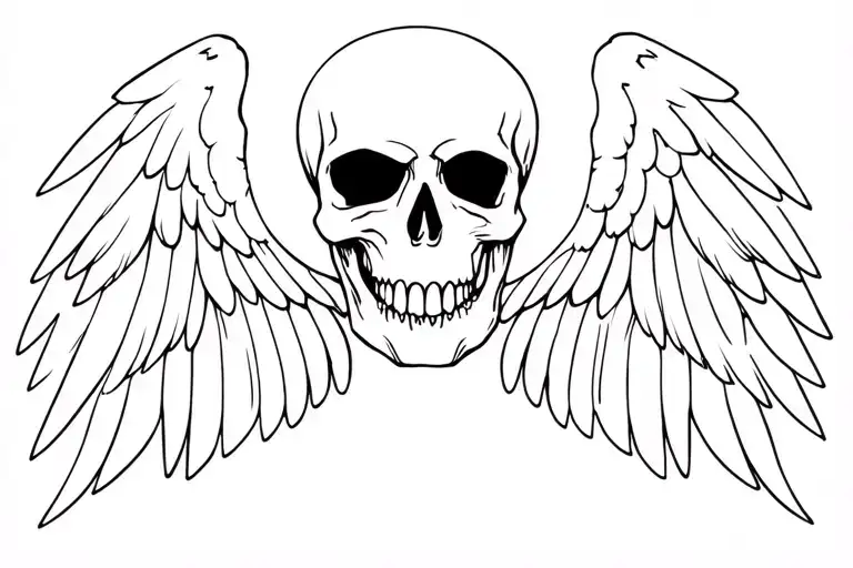 Skull And Wings