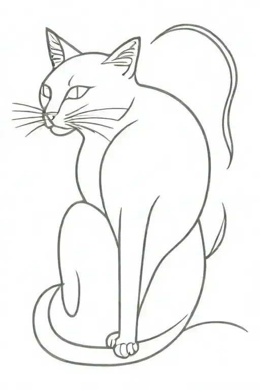 Outline Cat
