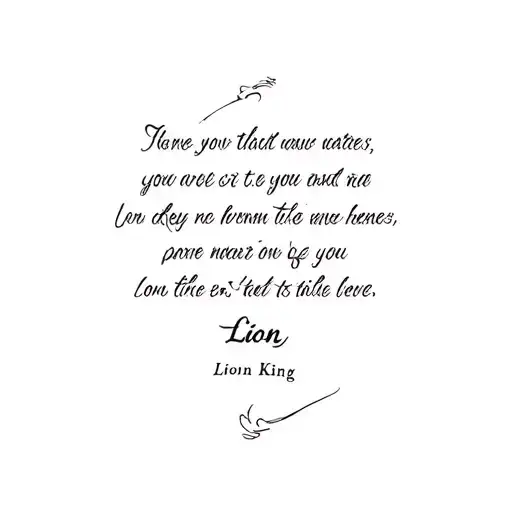 Lion King Quote