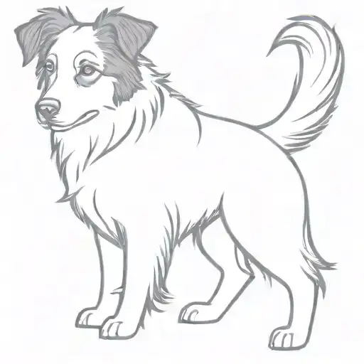 Dog Border Collie Portrait