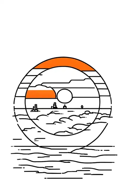 Tatooine Sunset Background