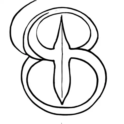 Gye Nyame Symbol Incorporated With Cross
