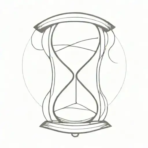 Hourglass With No Visible Time Left Side