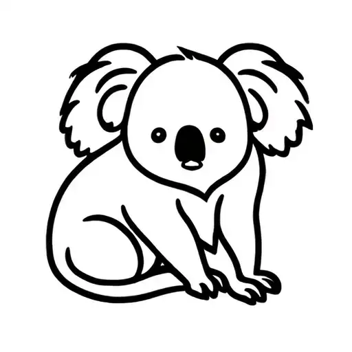 One Line Koala