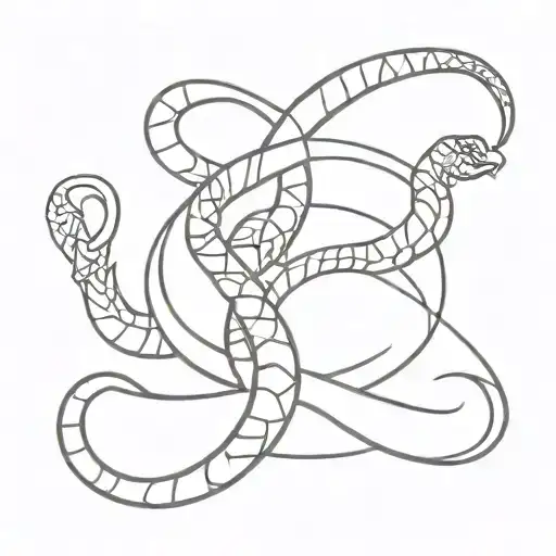 Scorpio And Snake Intertwined