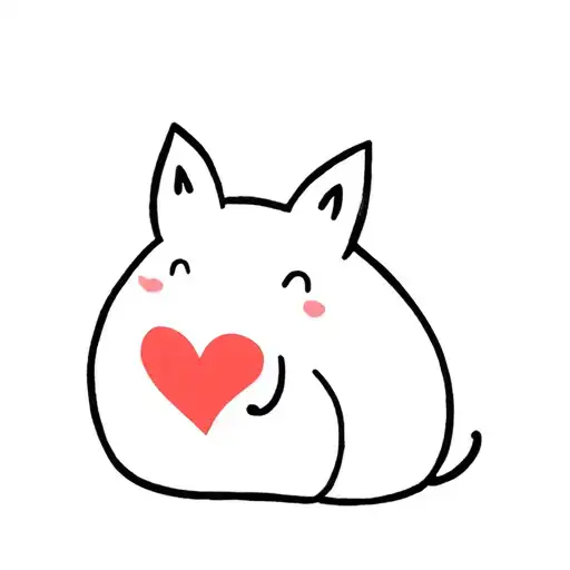 Kuwaii Animal With A Heart