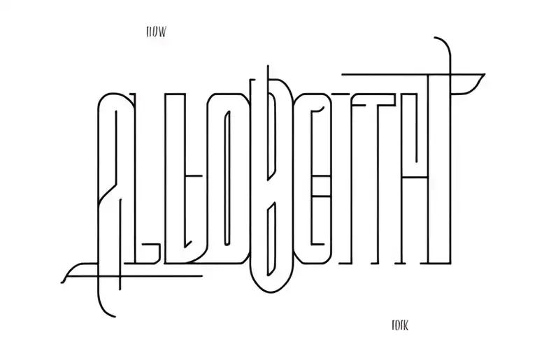 Albobeth Lettering Minimalist