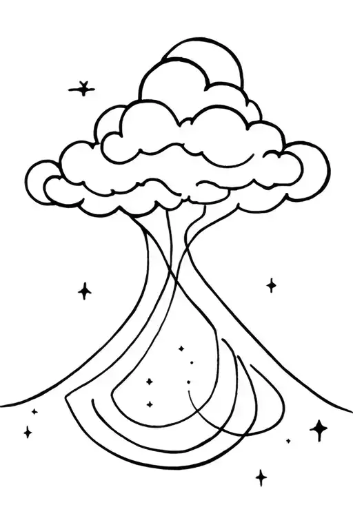 A Cloud In Black Astronomy Physical Representation