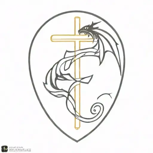 Cross With Dragon Wrapping