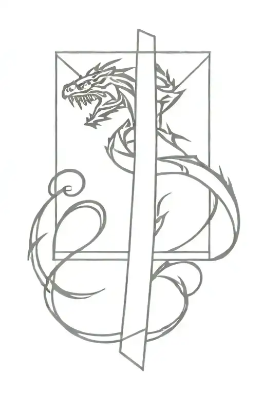 Cross With Dragon