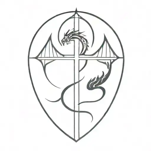 Cross With Dragon