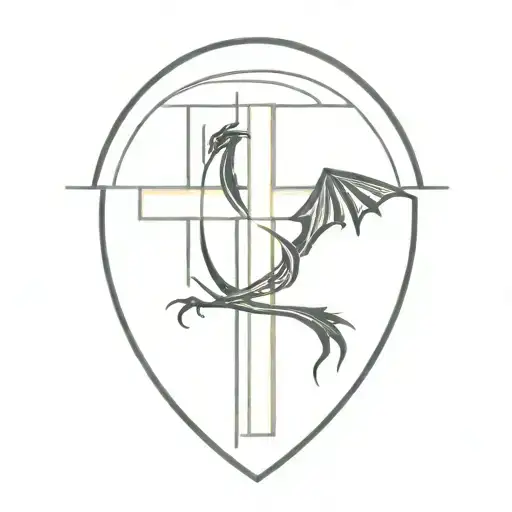 Cross With Dragon