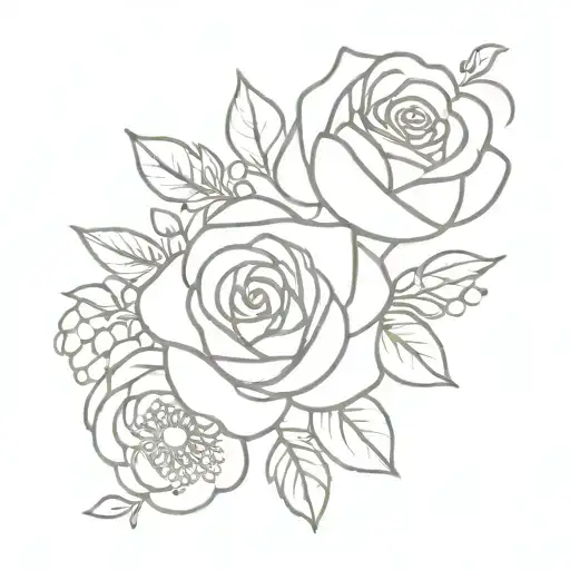 Rose And Daisy Bouquet