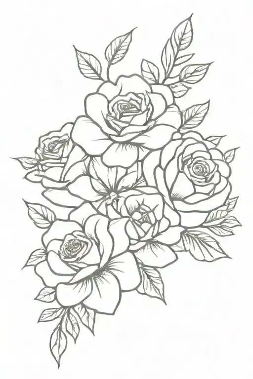 Rose And Daisy Bouquet