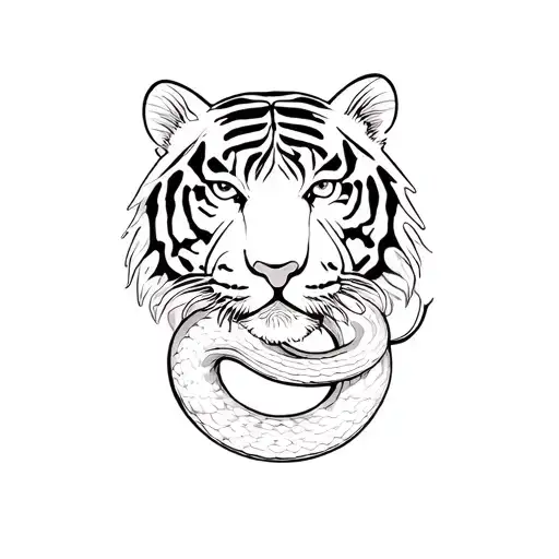 Tiger And Snake