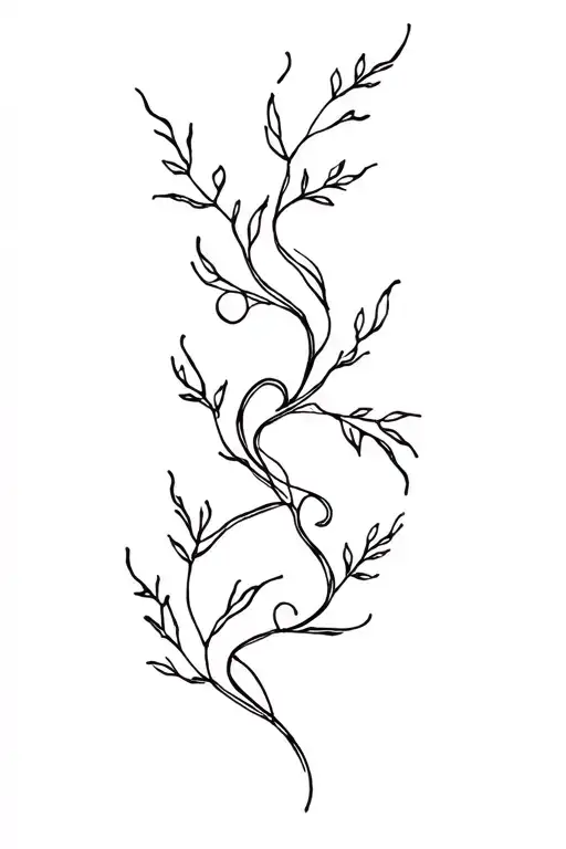 Fine Line Vines Wrapped