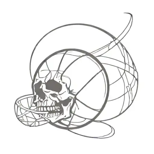 Basketball And Skull