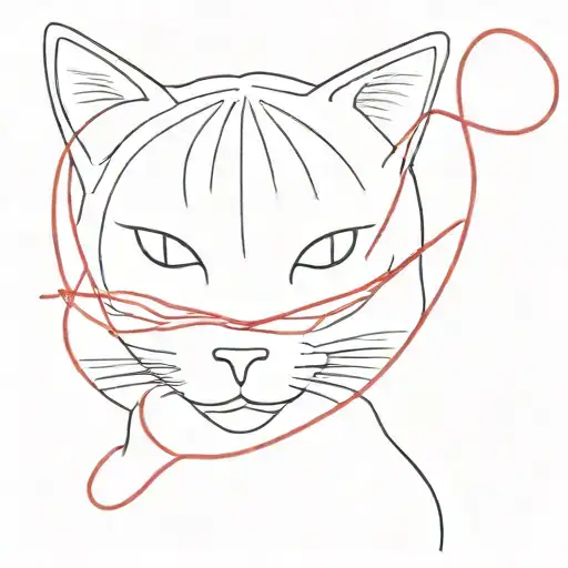 Red String With Cat Ears