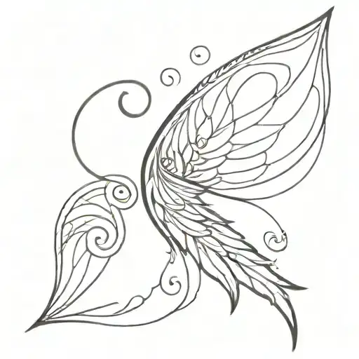 Spiral In Spirituality Combined With Angel Wings