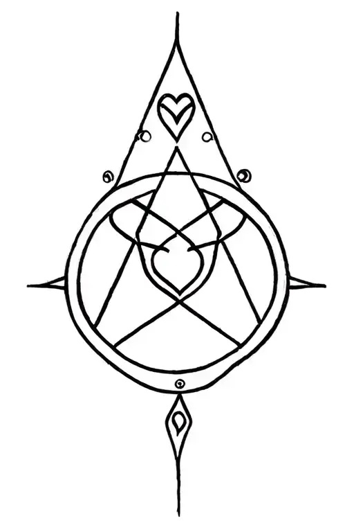 Chastity Pentagram Heart