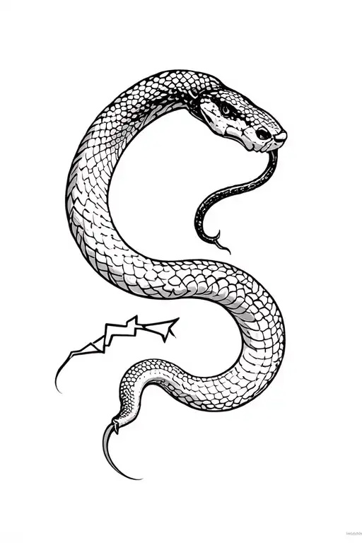 Snake And Lightning