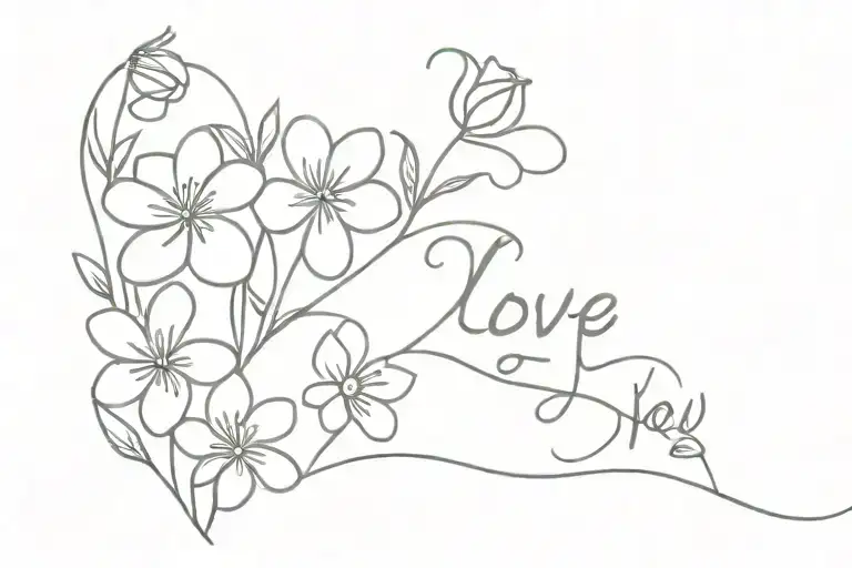 I Love You With Flowers