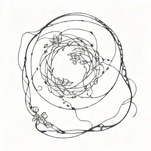 Memnto Mori Within A Circle Of Life Intertwined