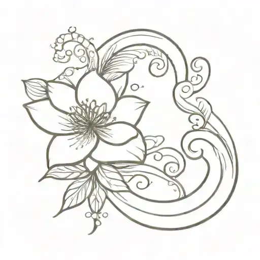 Flower And Waves And Faith