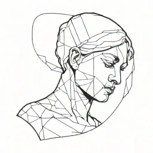 Broken Marble Bust Sculpture